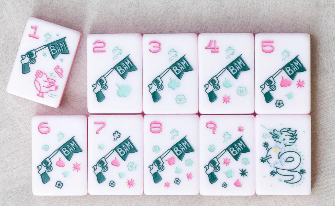 Miss Cowgirl Mahjong Set