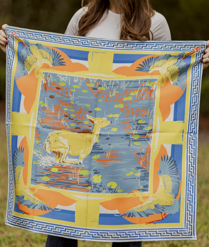 Double Sided Silk Scarf