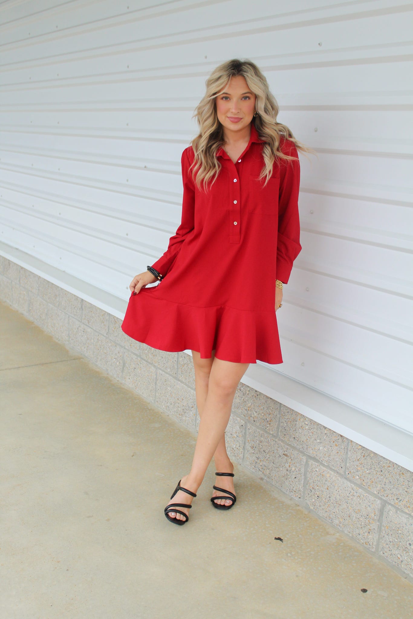 Who's That Girl Wine Dress