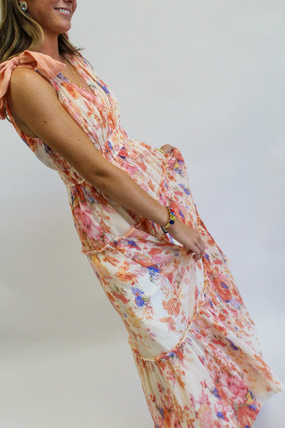 Watercolor Romance Floral Maxi Dress