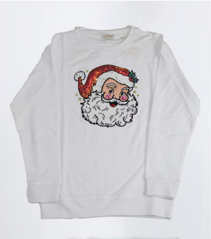 Jolly Pink Santa Sweatshirt
