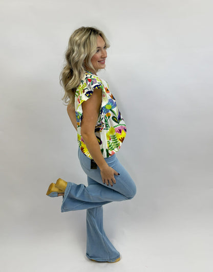 High Waisted Light Wash Stretch Bell Bottoms