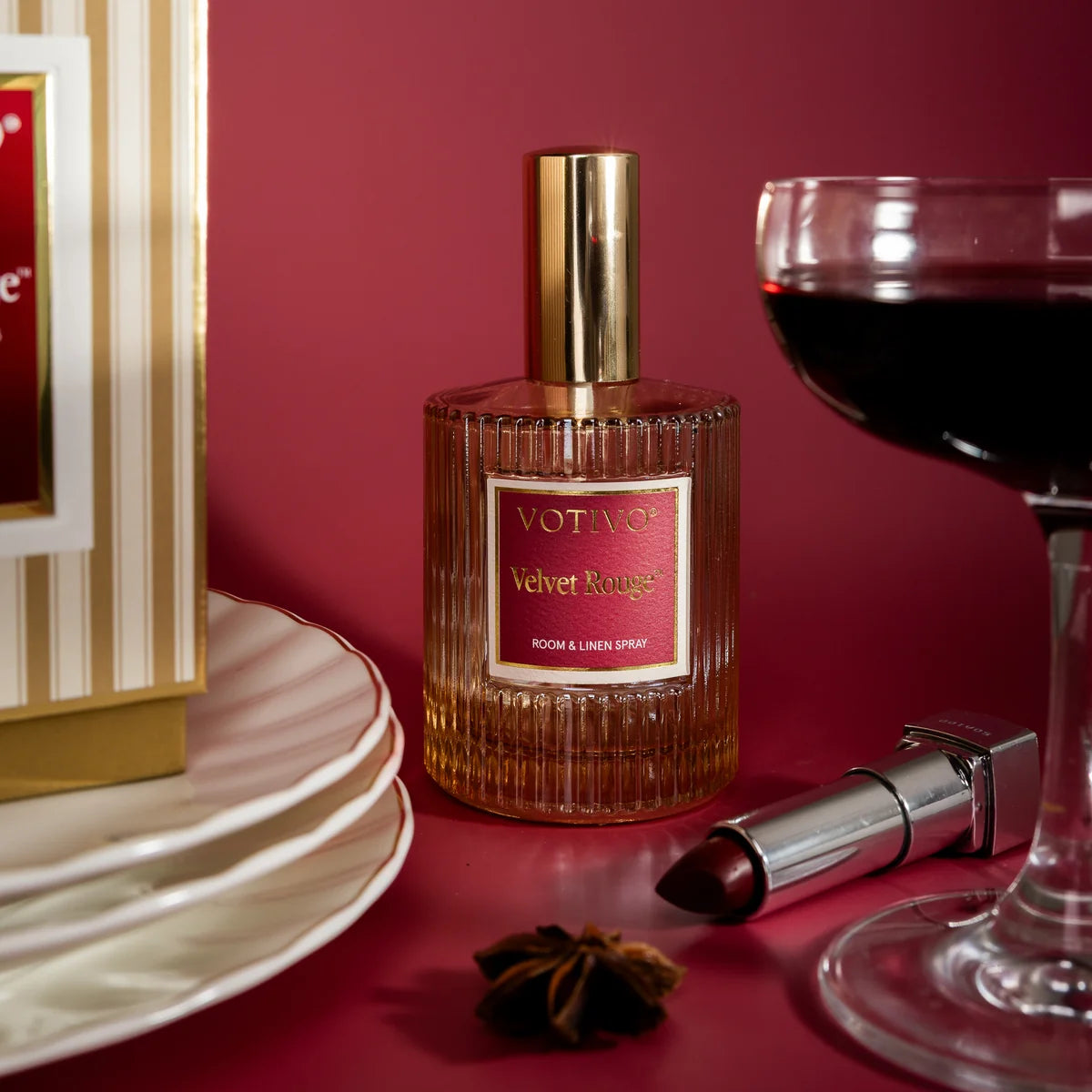 Votivo Velvet Rouge Room & Linen Spray