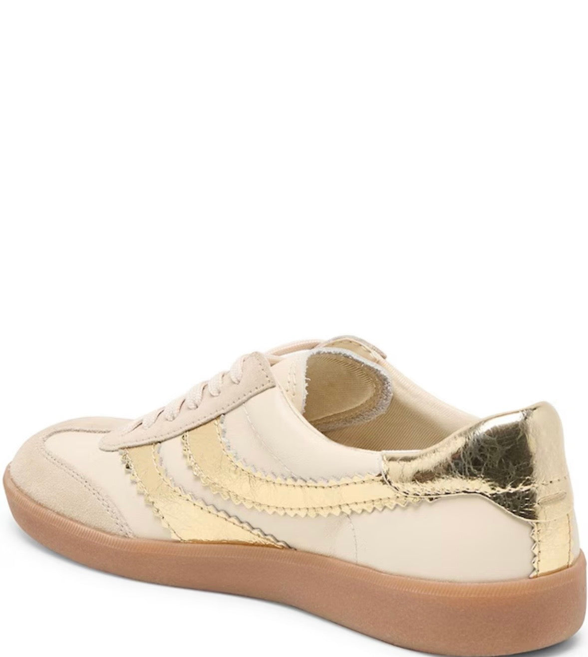 Merit White/Gold Leather