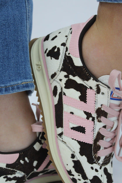 Cow Brown White Pink Jogger L