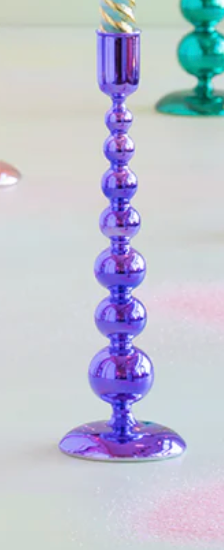 Rainbow Reflective Candle Holder 10.25