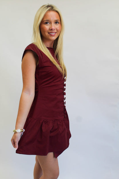 Button Me Down Mini Dress