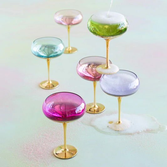 Gilded Coupe Glasses
