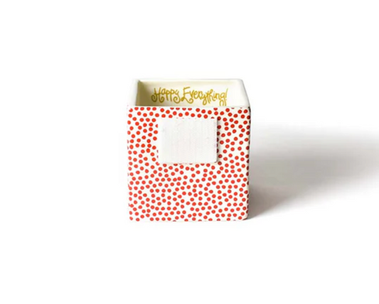 RED SMALL DOT MINI NESTING CUBE SMALL