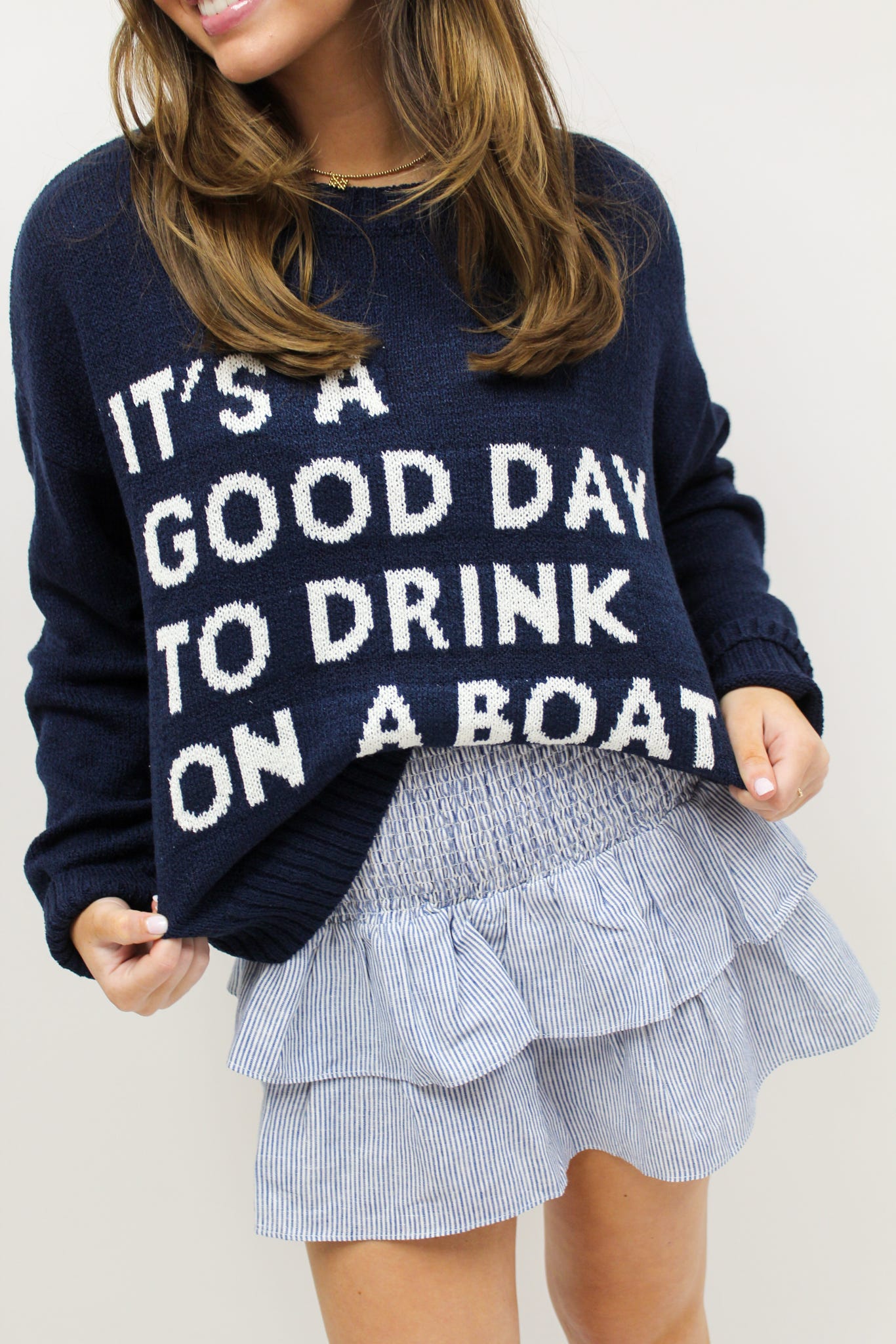 Drink On A Boat Lightweight Sweater