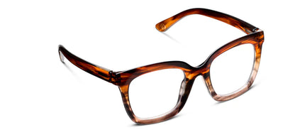 Cleo - Brown Ombre Horn Peepers