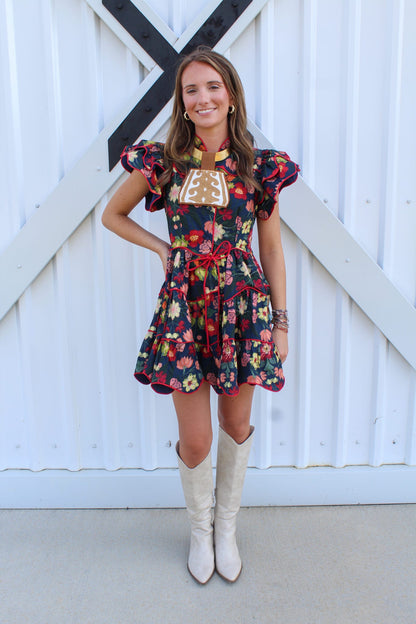 Wildflower Whimsy Mini  Dress