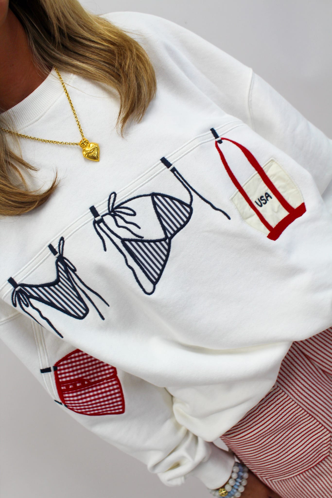 Bikinis and Bags Patriotic Sweatshirt