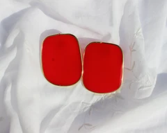 Handmade Light Resin Statement Stud Earrings