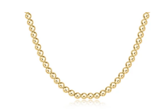 15" Choker Classic Gold 5mm Bead