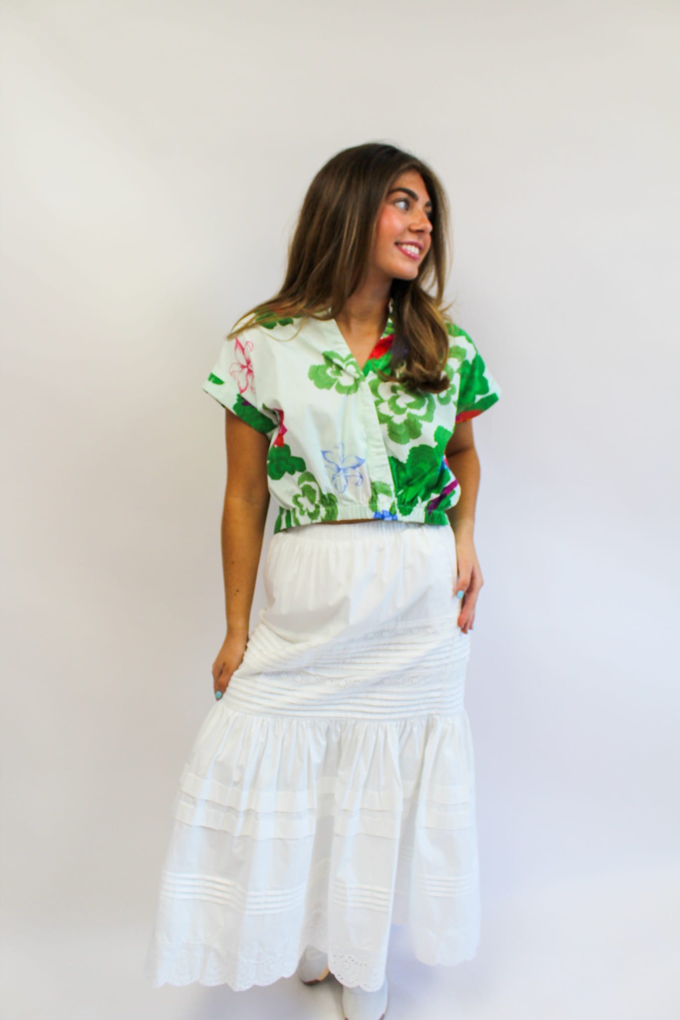 Forest Flutter Top