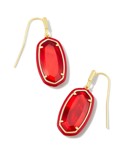 Dani Enamel Framed Drop Earring