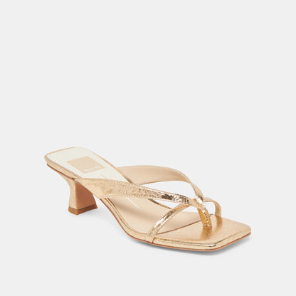 Brevel Gold Distressed Leather