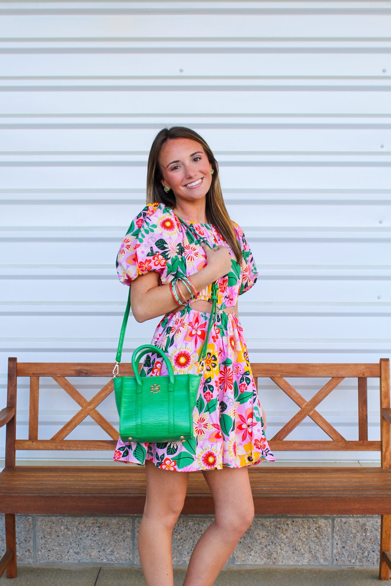Annie Floral Pop Mini Dress