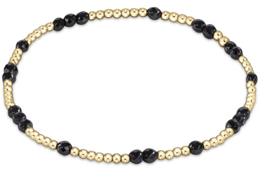 Hope Unwritten Gemstone Bracelet - Faceted Hematite