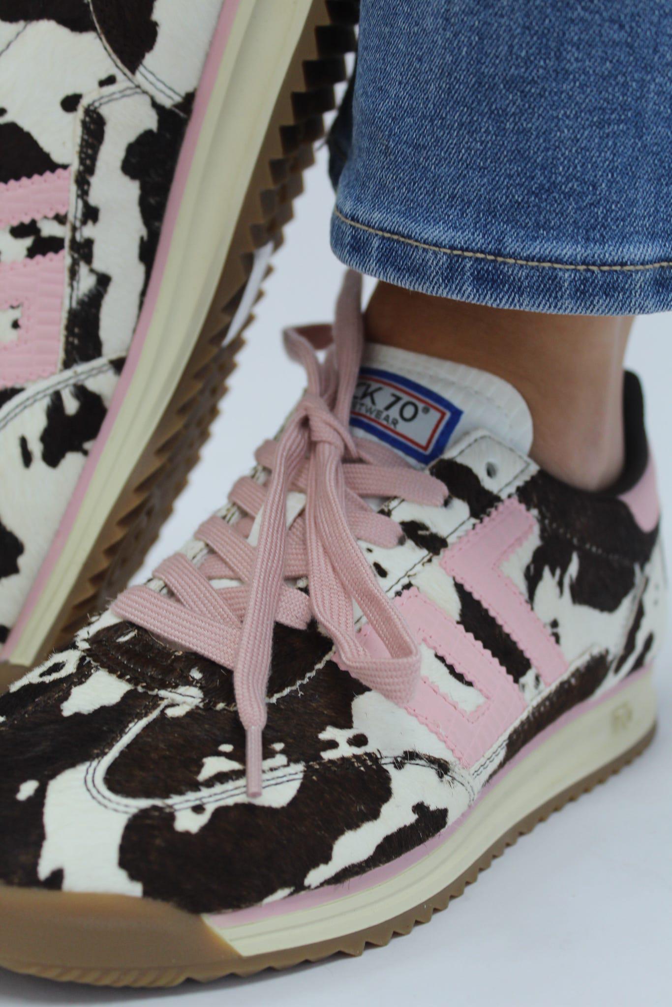 Cow Brown White Pink Jogger L