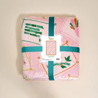 Snuggle Up Plush Blanket- It's Mahj Time