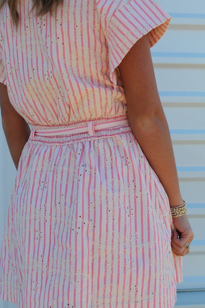 Sugarcane Stripe Mini Dress