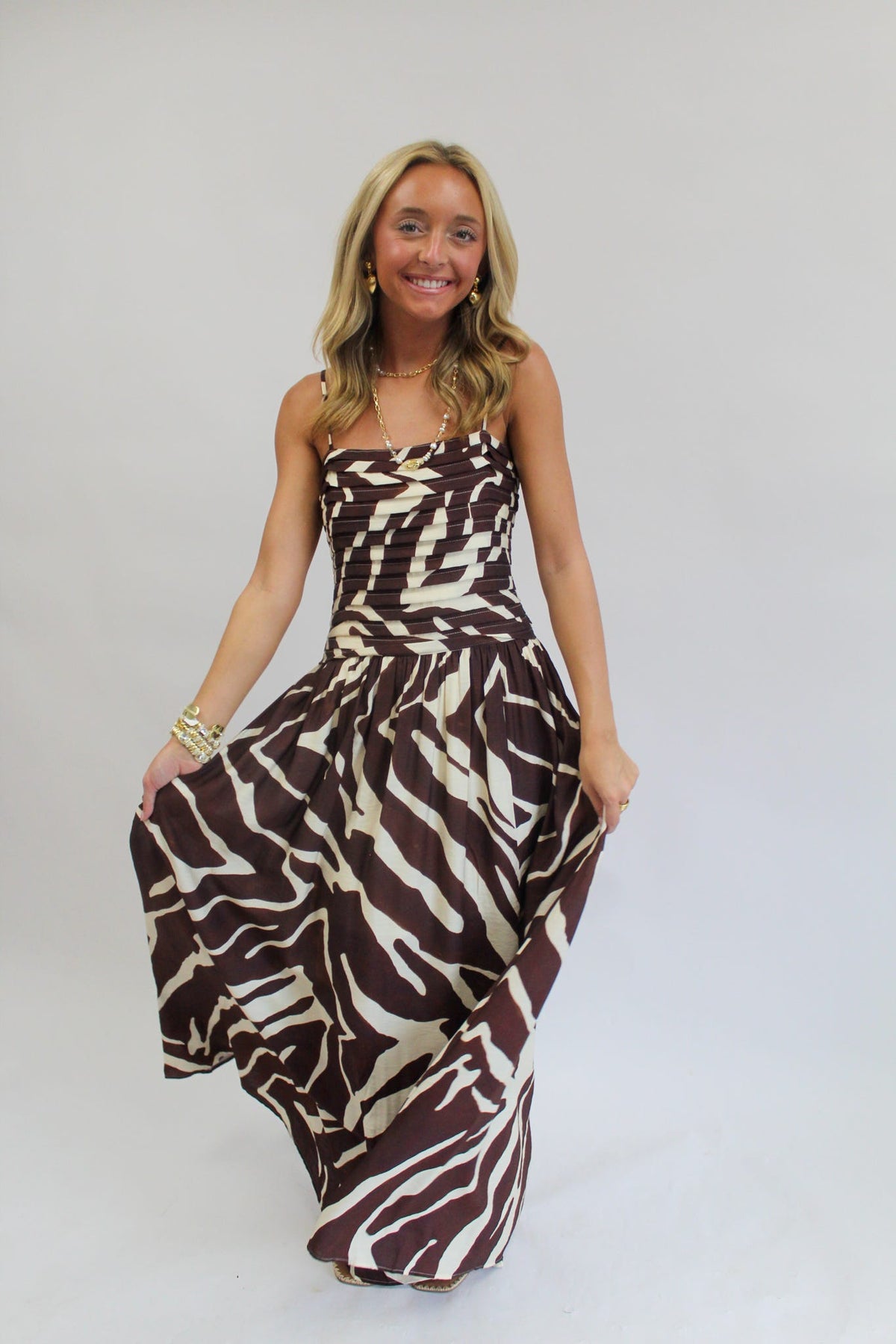 Mocha Mirage Maxi Dress