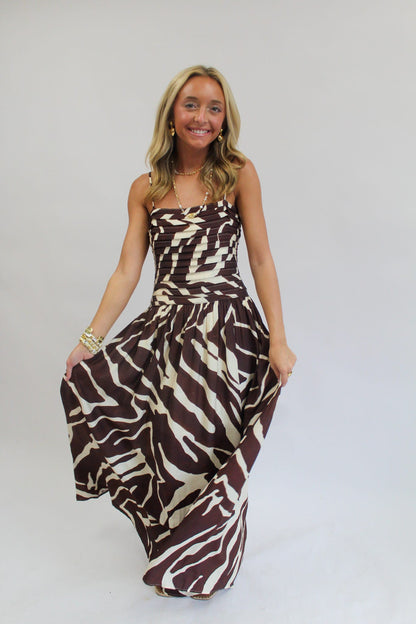 Mocha Mirage Maxi Dress