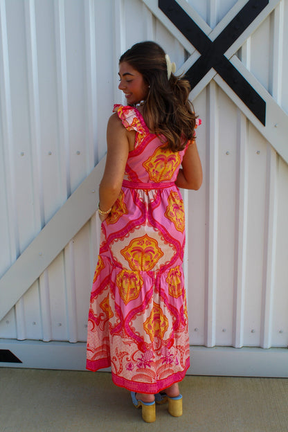 Elise (Palm Mirage) Dress