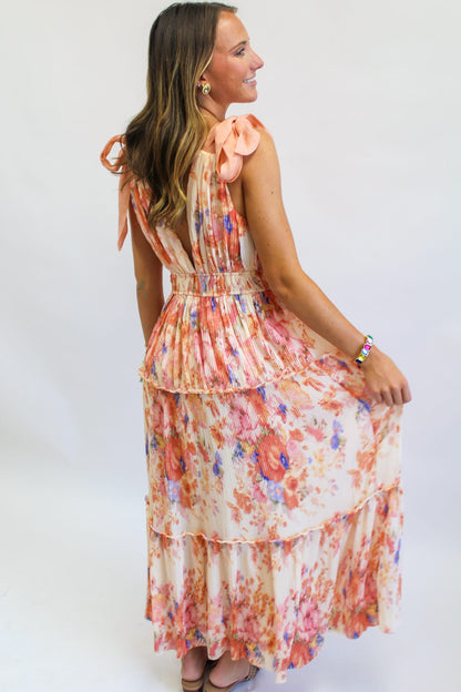 Watercolor Romance Floral Maxi Dress