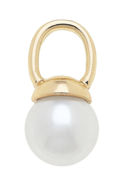 Pearl Drop Charm in Ivory