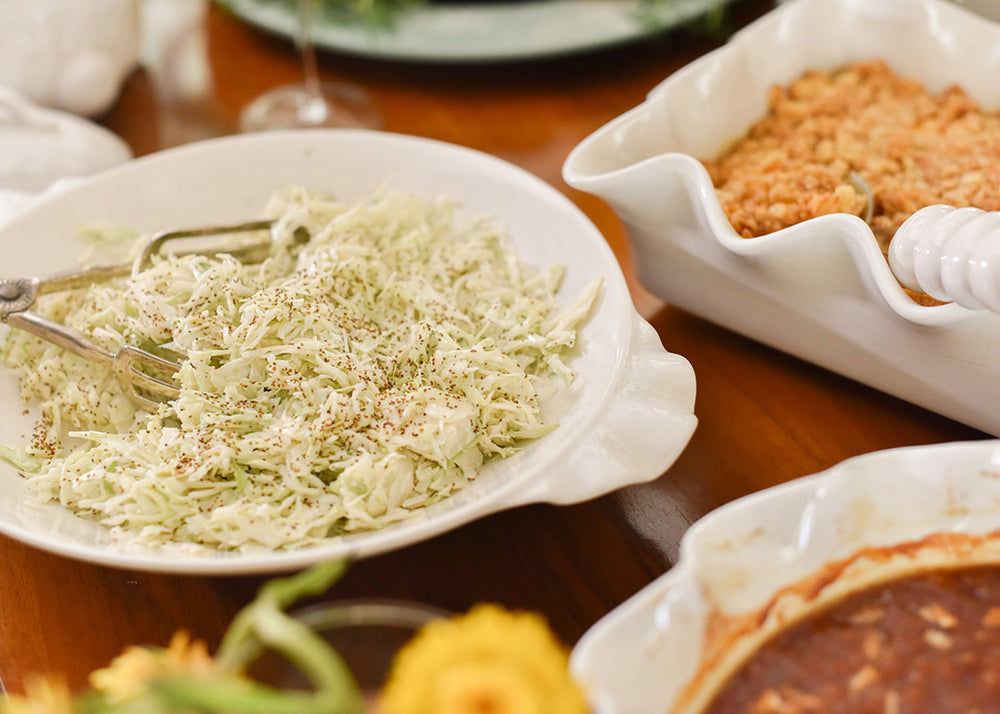 Signature White Ruffle Pasta Bowl