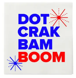 "Dot Crak Bam Boom" Cocktail Napkins