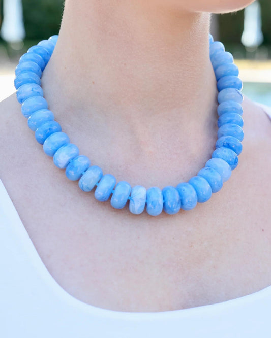 Pipestone Marble Beaded Necklace