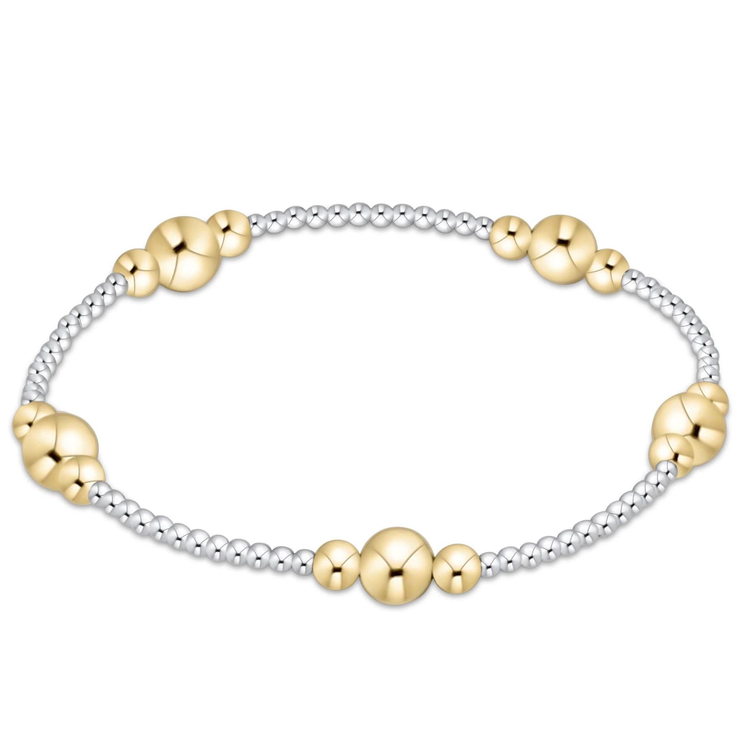 Purpose Gold 4mm Bead Bracelet - Mixed Metal
