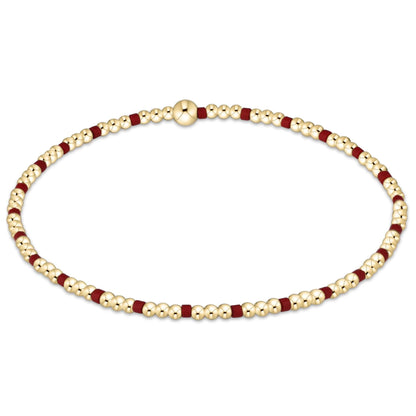 Gameday Hope Sincerity Pattern 2mm Bead Bracelet