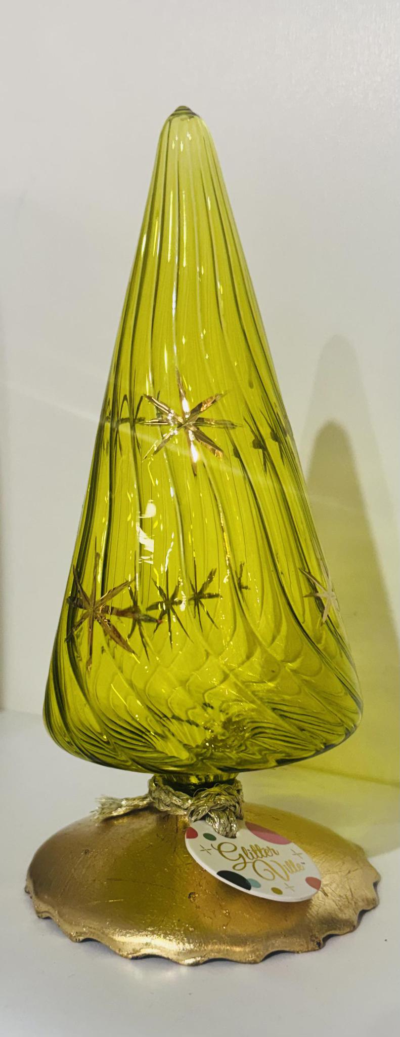 Gold Glint Swirl Tree 12 Assorted