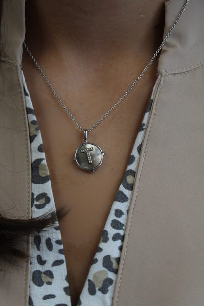 Rhodium Letter Disc
