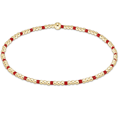 Gameday Hope Sincerity Pattern 2mm Bead Bracelet