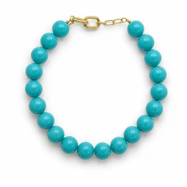Beaded Color Gumball Statement Necklace