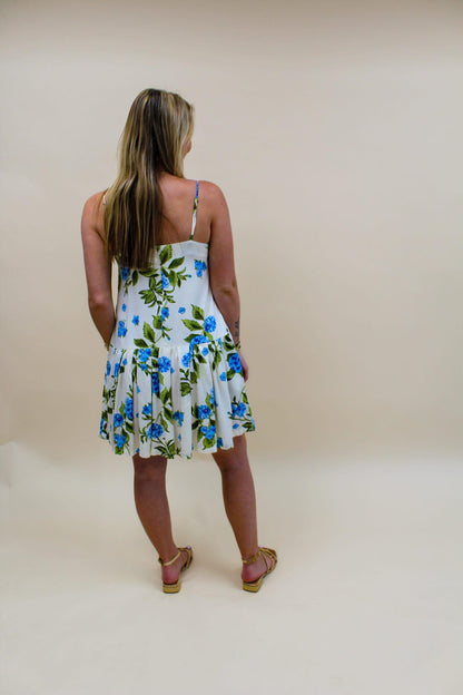 Rebecca Floral Mock Neck Dress