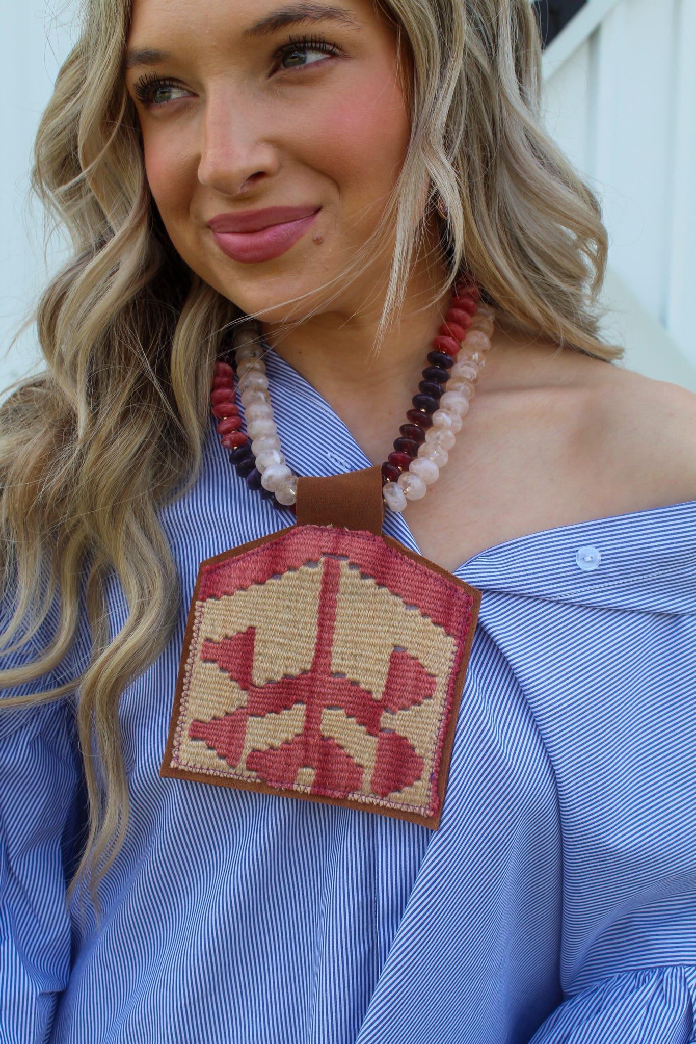 Kilim Pendant Necklace