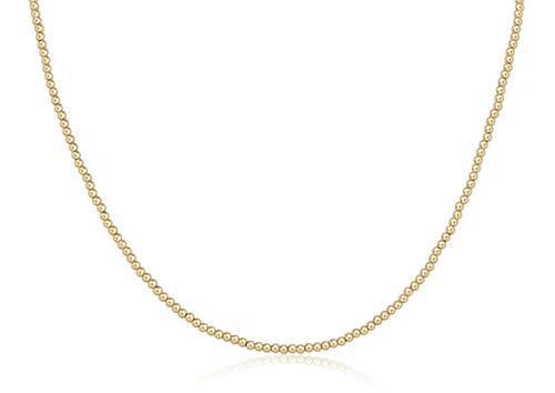 17" Choker Classic Gold 2.5mm Bead