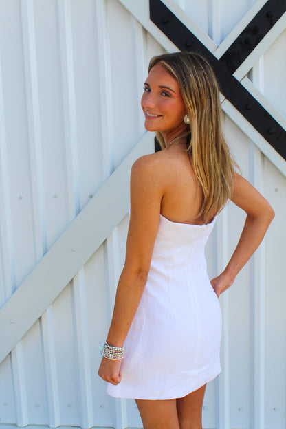 All Eyes On Me Strapless Mini Dress