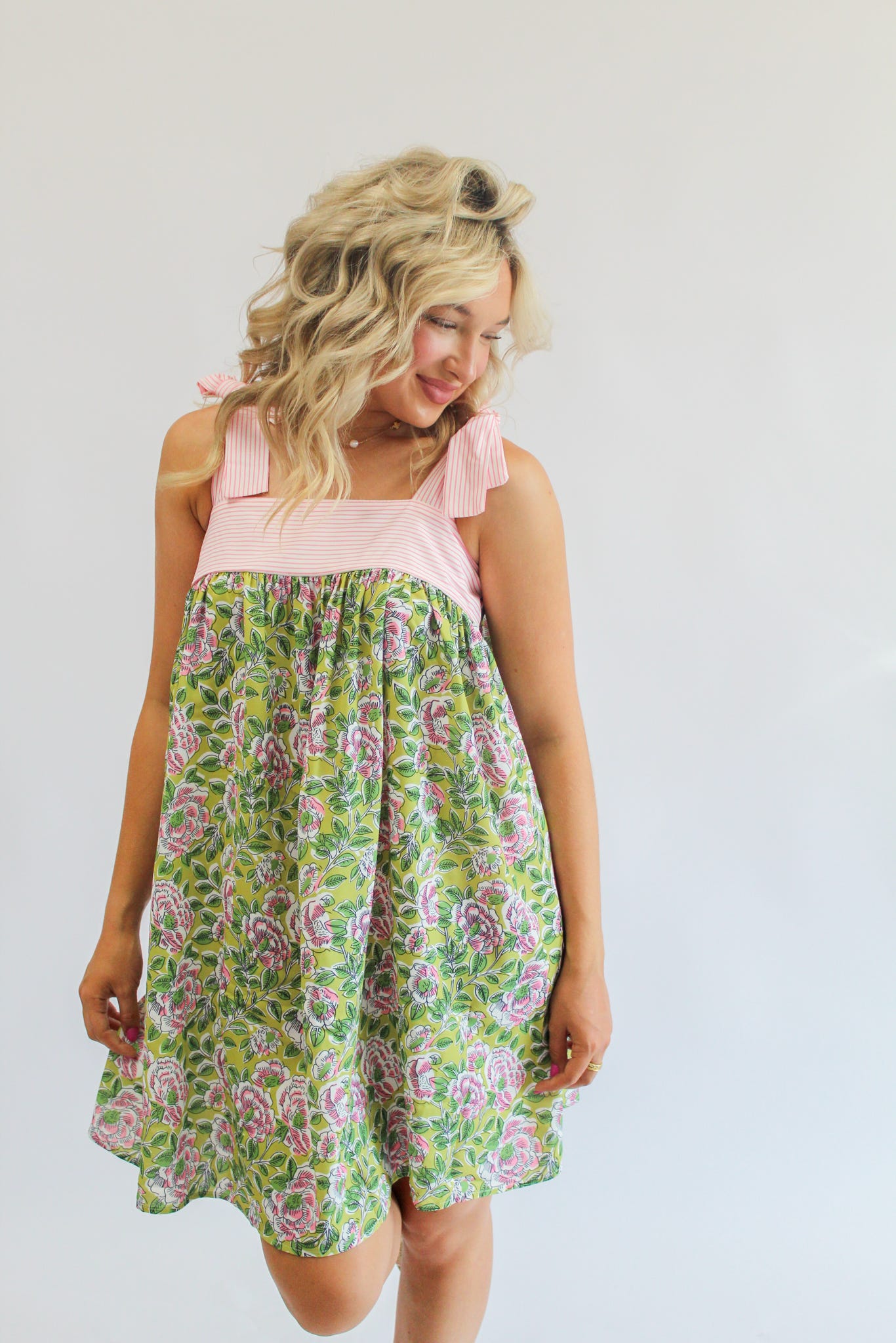 Vivian Pink Mini Dress