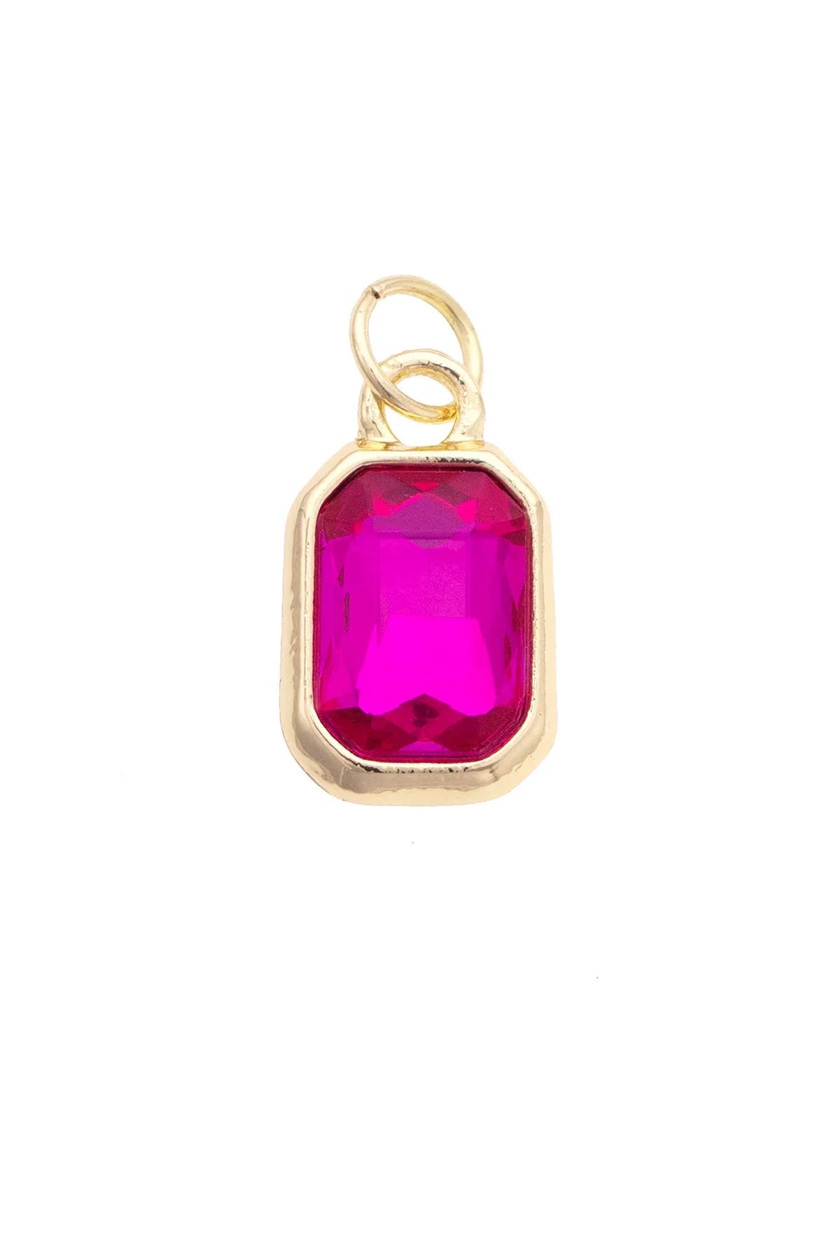 Emerald Cut Rhinestone Charms