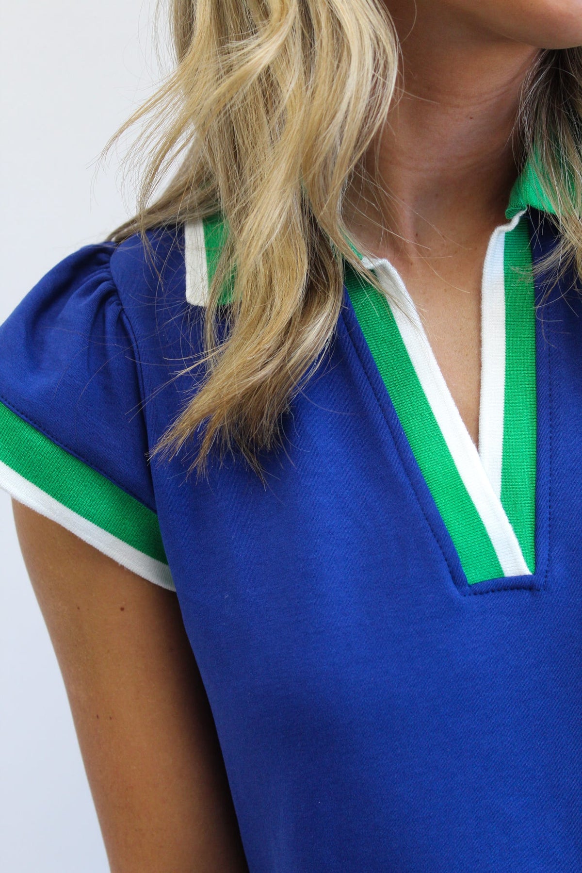 Dress Carissa Navy/Green