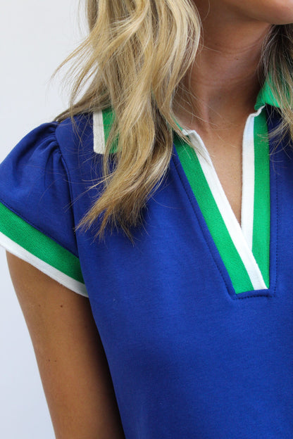Dress Carissa Navy/Green