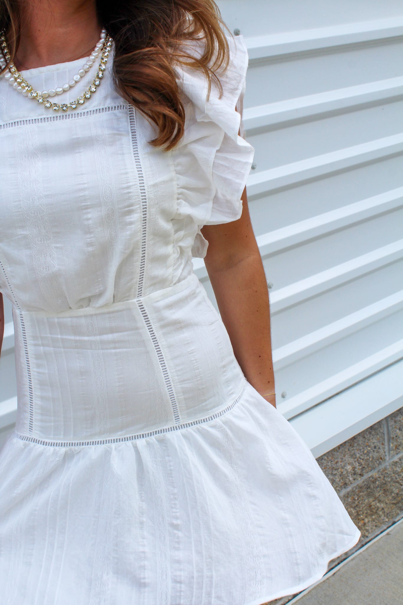 Sutton Ruffle Sleeve Mini Dress